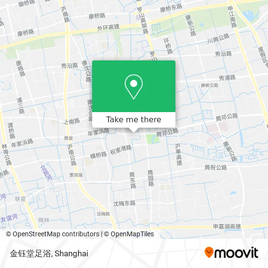 金钰堂足浴 map
