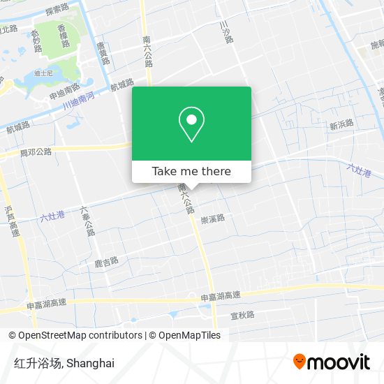 红升浴场 map