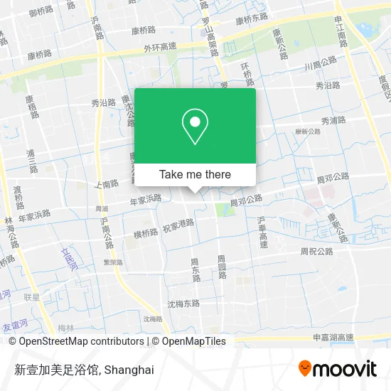 新壹加美足浴馆 map