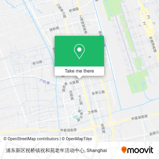 浦东新区祝桥镇祝和苑老年活动中心 map