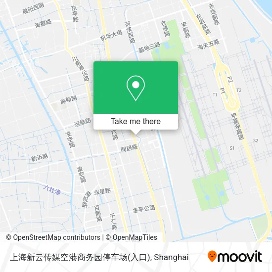 上海新云传媒空港商务园停车场(入口) map