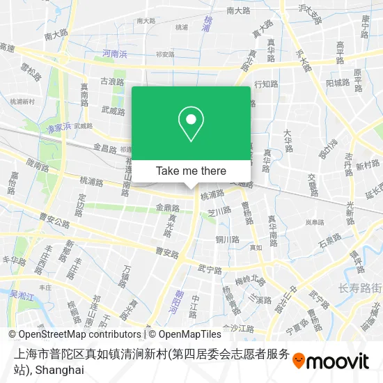 上海市普陀区真如镇清涧新村(第四居委会志愿者服务站) map