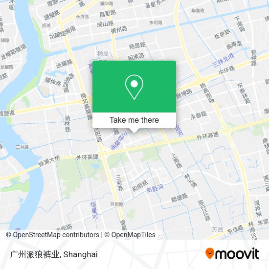 广州派狼裤业 map