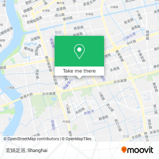 宏娟足浴 map