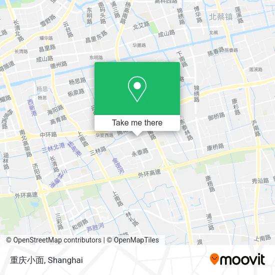 重庆小面 map