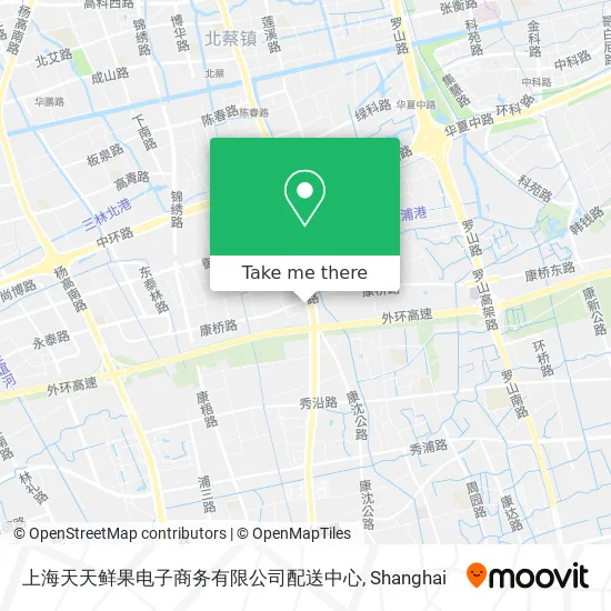 上海天天鲜果电子商务有限公司配送中心 map