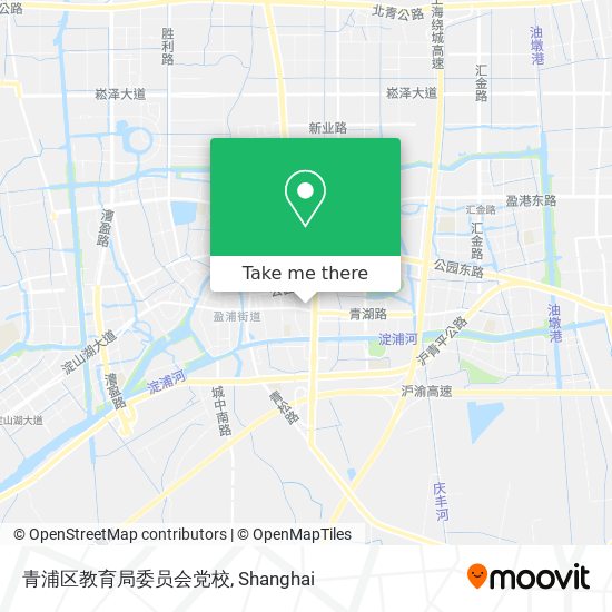 青浦区教育局委员会党校 map