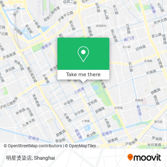 明星烫染店 map