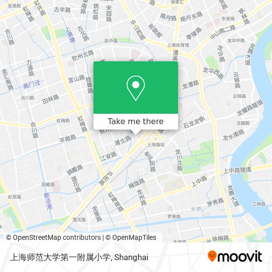 上海师范大学第一附属小学 map