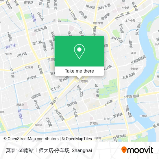 莫泰168南站上师大店-停车场 map
