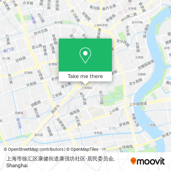 上海市徐汇区康健街道康强坊社区-居民委员会 map