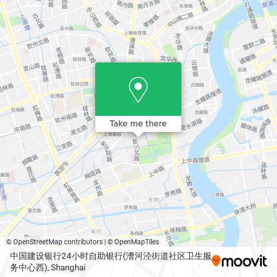 中国建设银行24小时自助银行(漕河泾街道社区卫生服务中心西) map