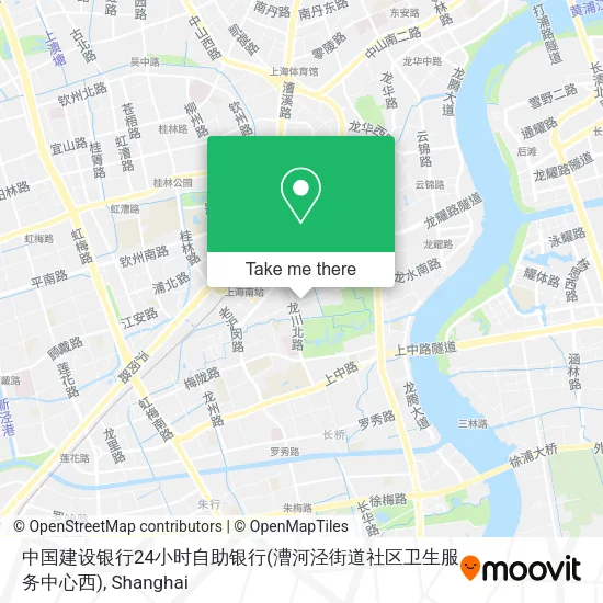 中国建设银行24小时自助银行(漕河泾街道社区卫生服务中心西) map
