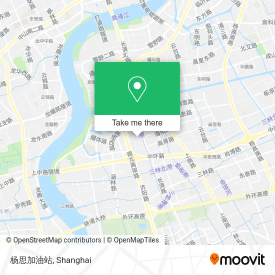 杨思加油站 map