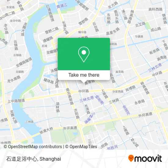 石道足浴中心 map