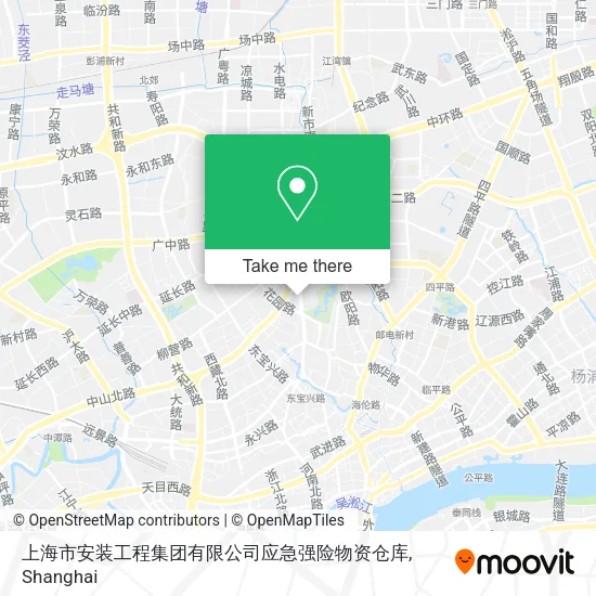 上海市安装工程集团有限公司应急强险物资仓库 map
