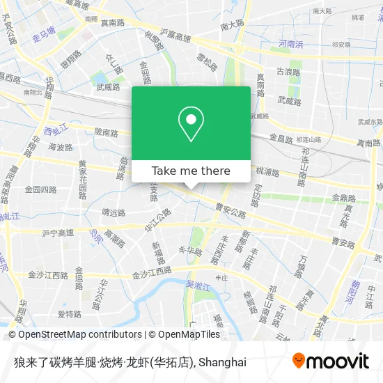 狼来了碳烤羊腿·烧烤·龙虾(华拓店) map