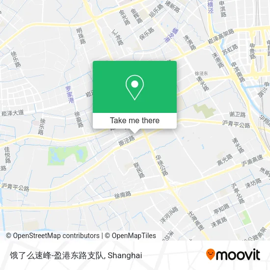 饿了么速峰-盈港东路支队 map