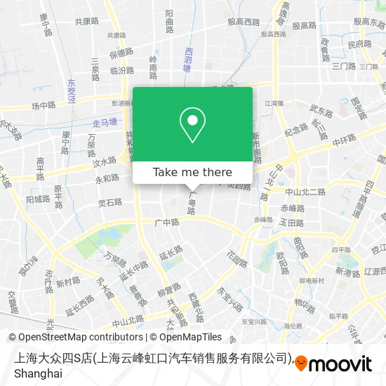 上海大众四S店(上海云峰虹口汽车销售服务有限公司) map