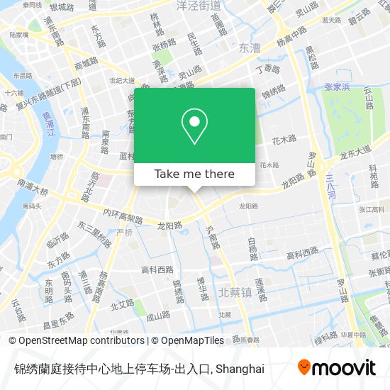锦绣蘭庭接待中心地上停车场-出入口 map