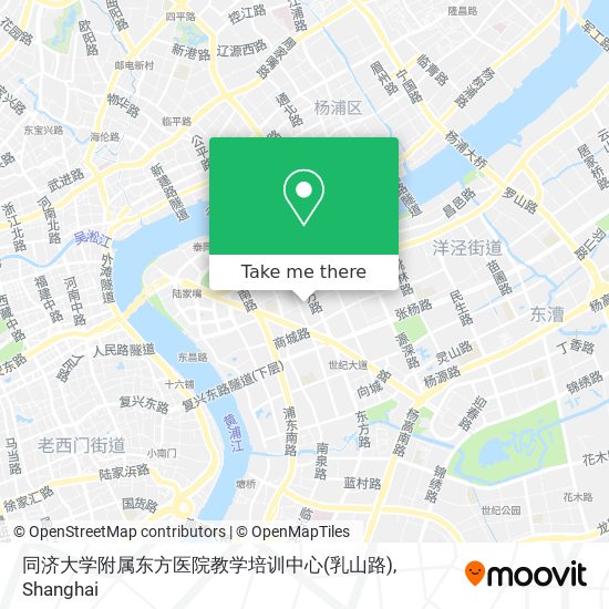 同济大学附属东方医院教学培训中心(乳山路) map