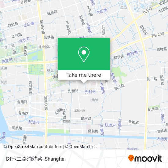 闵驰二路浦航路 map