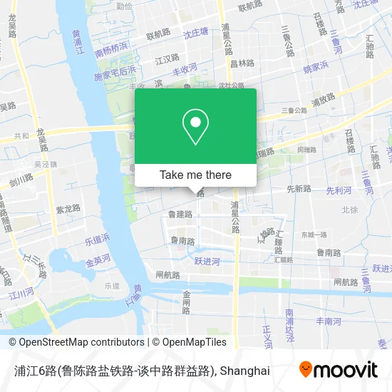 浦江6路(鲁陈路盐铁路-谈中路群益路) map