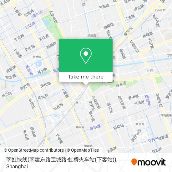莘虹快线(莘建东路宝城路-虹桥火车站(下客站)) map