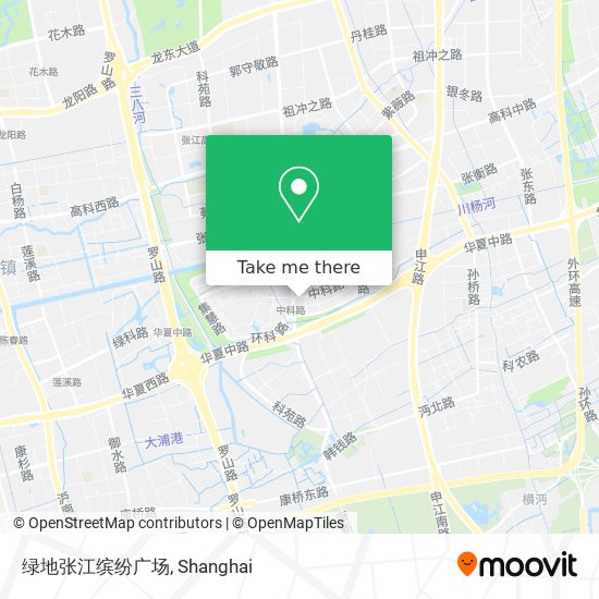 绿地张江缤纷广场 map