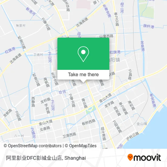 阿里影业DFC影城金山店 map