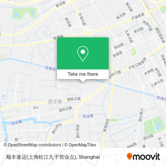 顺丰速运(上海松江九干营业点) map