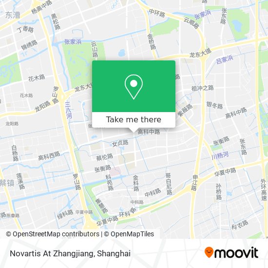 Novartis At Zhangjiang map