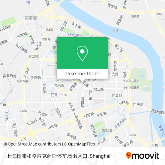 上海杨浦和凌雷克萨斯停车场出入口 map