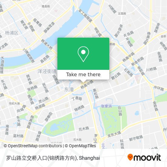 罗山路立交桥入口(锦绣路方向) map