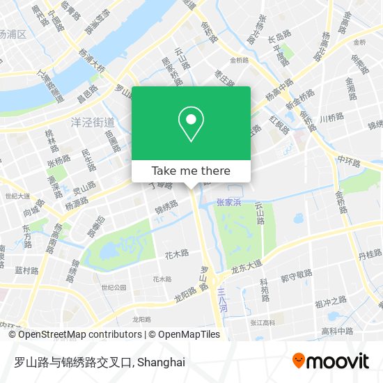 罗山路与锦绣路交叉口 map
