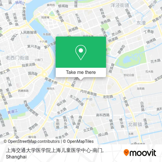 上海交通大学医学院上海儿童医学中心-南门 map