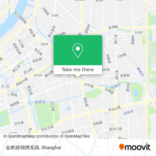 金桥路锦绣东路 map