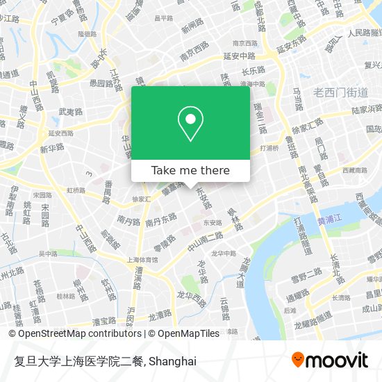 复旦大学上海医学院二餐 map