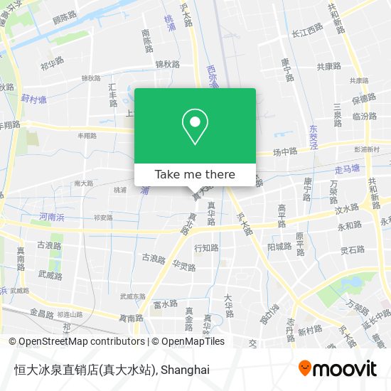 恒大冰泉直销店(真大水站) map