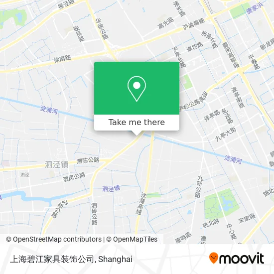 上海碧江家具装饰公司 map