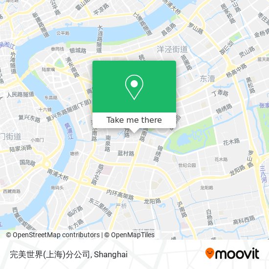 完美世界(上海)分公司 map
