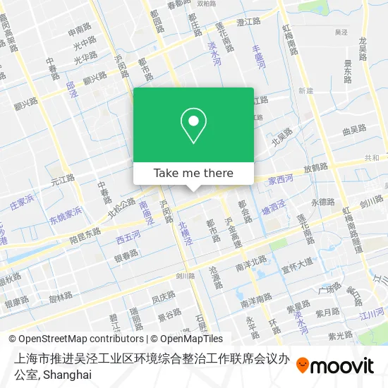 上海市推进吴泾工业区环境综合整治工作联席会议办公室 map
