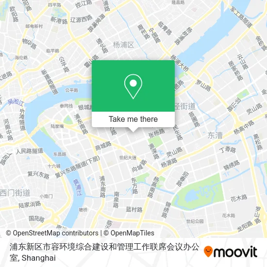浦东新区市容环境综合建设和管理工作联席会议办公室 map