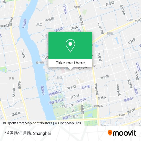 浦秀路江月路 map