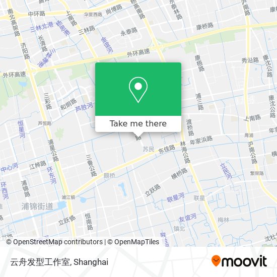 云舟发型工作室 map