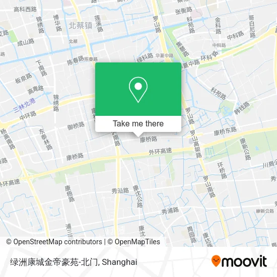 绿洲康城金帝豪苑-北门 map