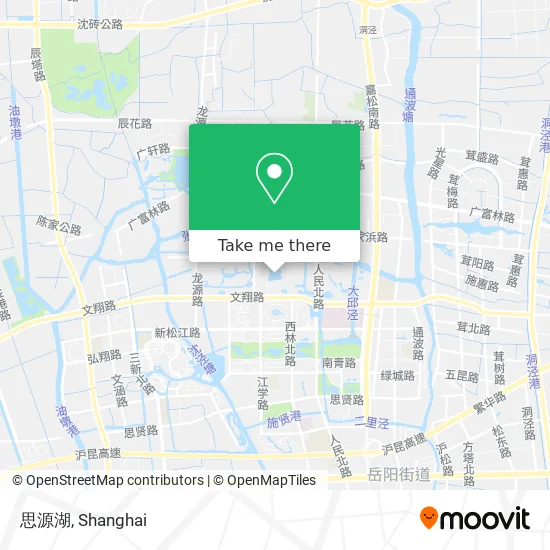 思源湖 map