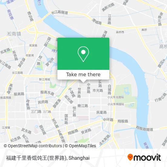 福建千里香馄饨王(世界路) map