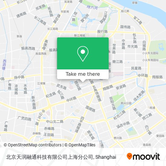 北京天润融通科技有限公司上海分公司 map