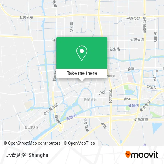 冰青足浴 map